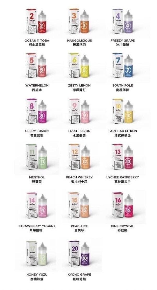 英國Airscram 313系列 30ml（4.0%）煙油